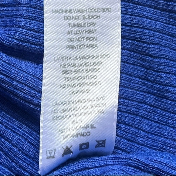 Sundry Ringer Cobalt NWT Crew Neck Ribbed Racerback Tank Size 1 - Picture 5 of 7